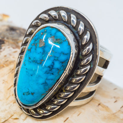 Morenci Turquoise Ring - Size 8.5