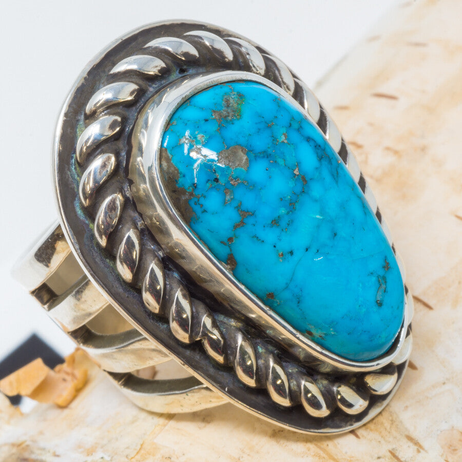 Morenci Turquoise Ring - Size 8.5