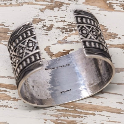 Stamped Silver Bracelet by Sunshine Reeves
