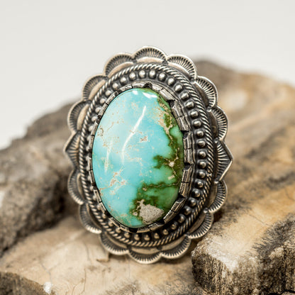 Royston Turquoise & Sterling Silver Ring by Chris Billie | Size 9.5