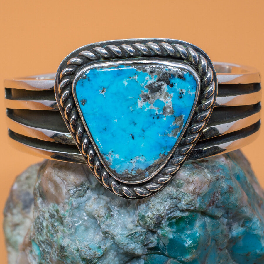 Morenci Turquoise Bracelet by Tommy Jackson