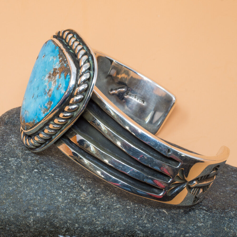 Morenci Turquoise Bracelet by Tommy Jackson