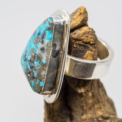 Morenci Turquoise Triangle Ring