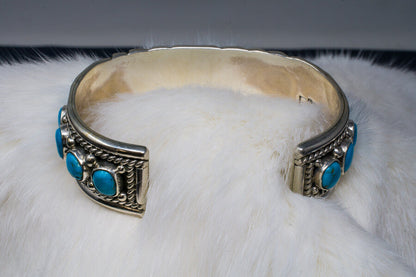 Kingman Turquoise & Sterling Silver Bracelet