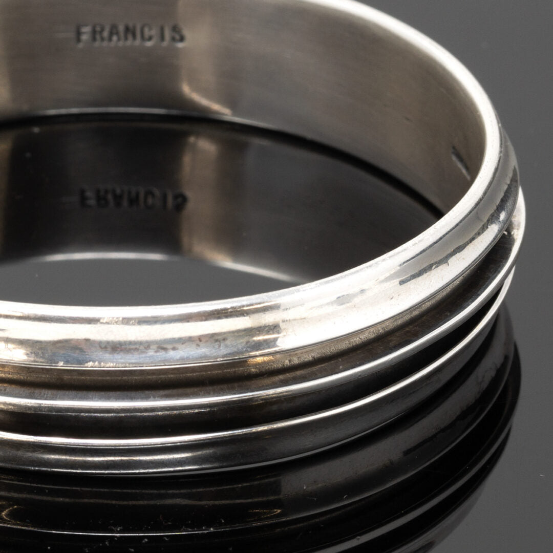 Sterling Silver Bangle Bracelet by Francis Melvin