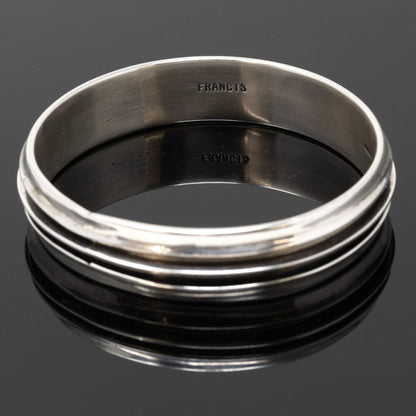 Sterling Silver Bangle Bracelet by Francis Melvin