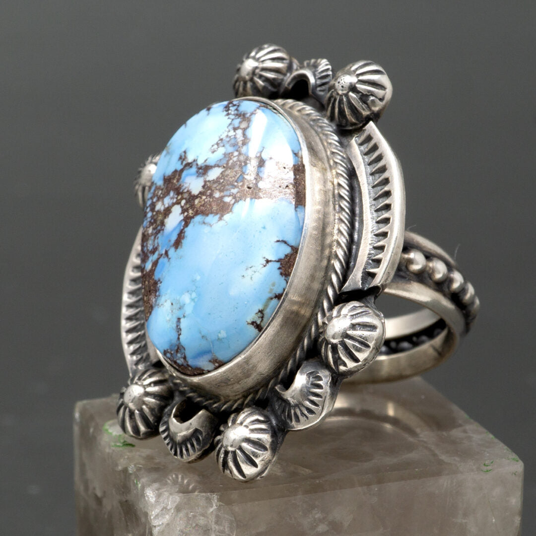 Golden Hills Turquoise & Sterling Silver Ring | Size 9.25