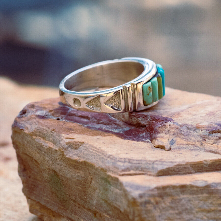 Multi-Stone Turquoise Ring Size 11.5