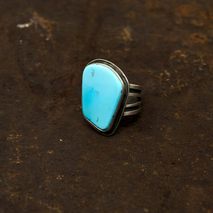 Sleeping Beauty Turquoise Ring by Tommy Jackson | Size 10.5